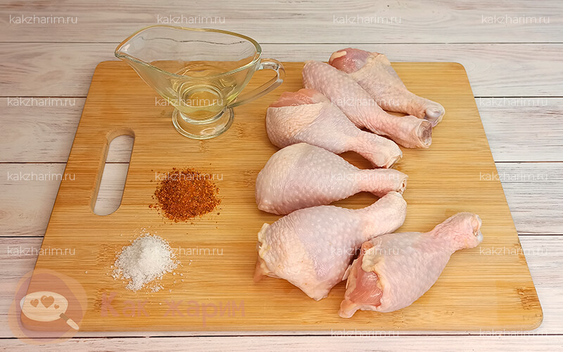 Фото 1 как жарить куриные голени (ножки)