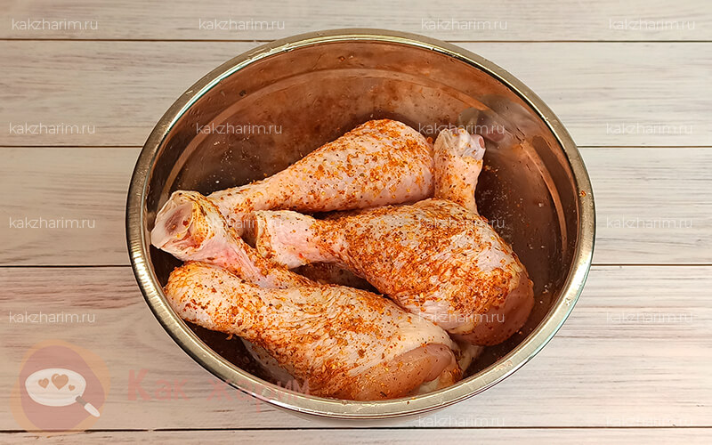 Фото 2 как жарить куриные голени (ножки)